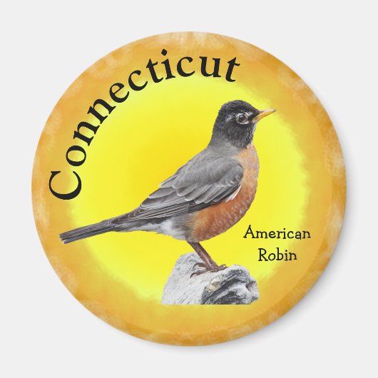 Staat Bird of Connecticut Magnet (Vorne)