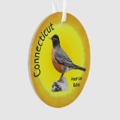 Staat Bird of Connecticut Ornament (Vorderseite)