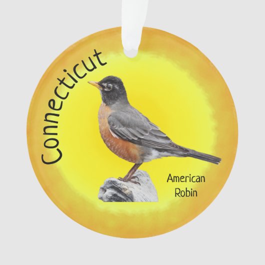 Staat Bird of Connecticut Ornament (Vorderseite)
