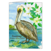Staat Bird of Louisiana Pelican Blank