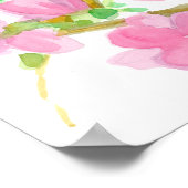 Staat Bird of Mississippi Mockingbird Wasserfarbe Poster (Ecke)