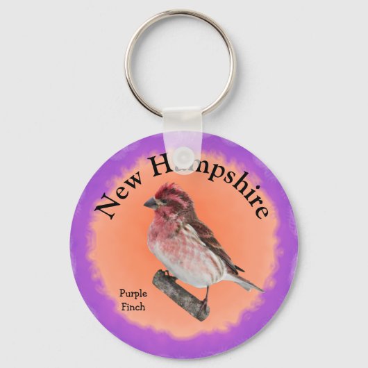 Staat Bird of New Hampshire Schlüsselanhänger (Vorderseite)