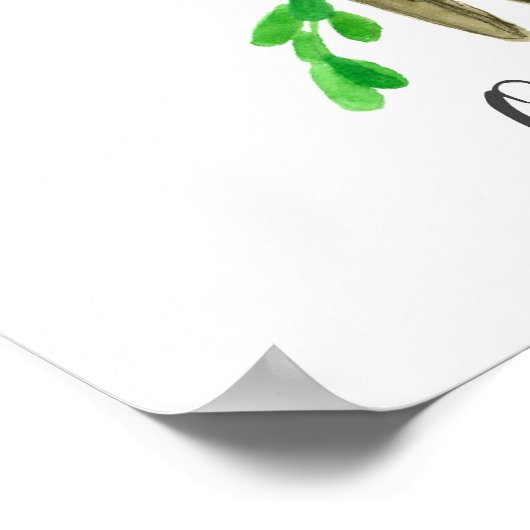 Staat Bird of Oklahoma Scissor Tegelflycatcher Poster (Ecke)