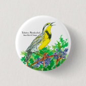 Staat Bird of Oregon Meadowlark Button (Vorderseite)
