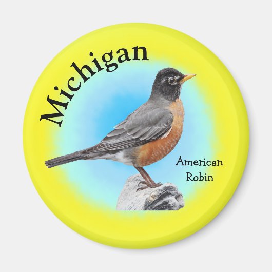 Staat Bird von Michigan Magnet (Vorne)