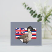 Staat Birdorable aus Hawaii: Nene Postkarte (Stehend Vorderseite)