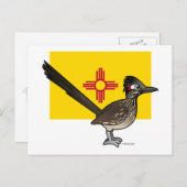 Staat Birdorable aus New Mexico: Roadrunner Postkarte (Vorne/Hinten)