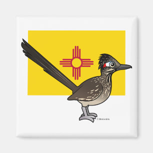 Staat Birdorable in New Mexico: Roadrunner Magnet