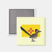 Staat Birdorable in New Mexico: Roadrunner Magnet (Vorderseite/Rückseite)