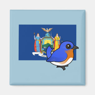 Staat Birdorable in New York: Eastern Bluebird Magnet