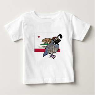 Staat Birdorable: Kalifornische Wachteln Baby T-shirt