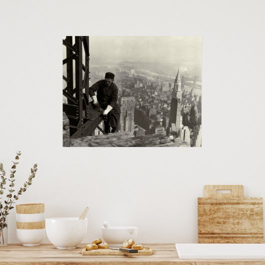 STAAT BLDG IRON WORKER 1930 POSTER (Küche)