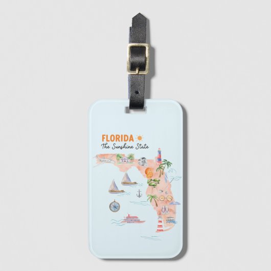 Staat California Gepäckanhänger (Vorderseite Vertikal)