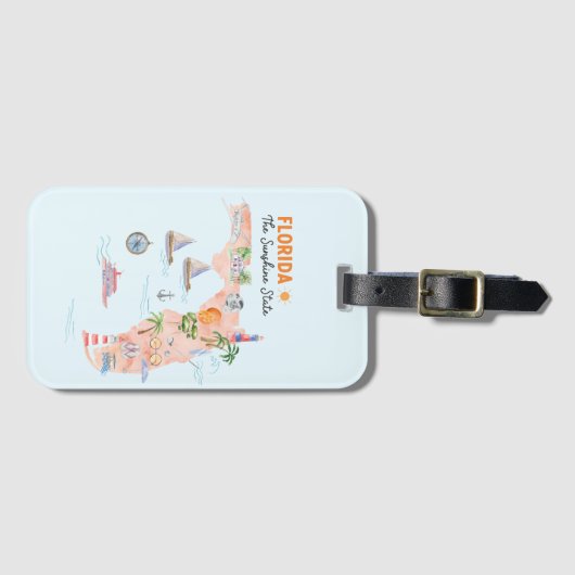 Staat California Gepäckanhänger (Vorderseite (Horizontal))