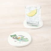 Staat California Getränkeuntersetzer (Seite)