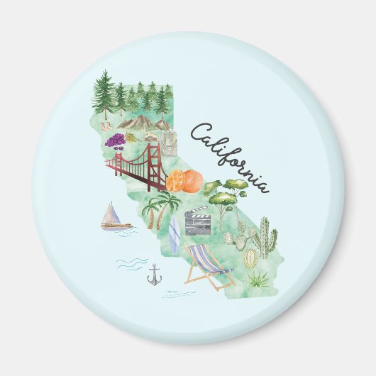 Staat California Magnet (Vorne)