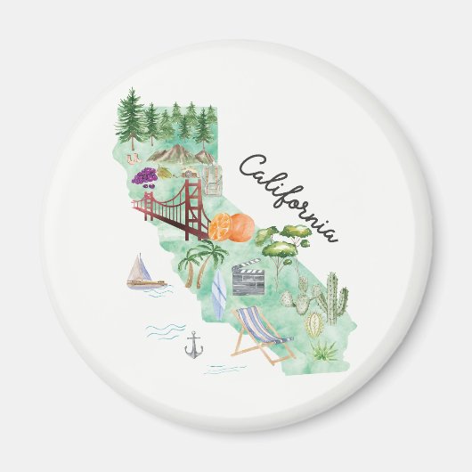 Staat California Magnet (Vorne)