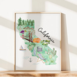 Staat California Poster
