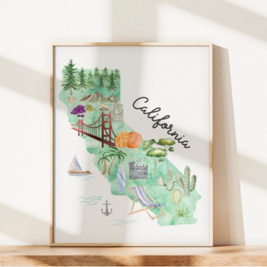 Staat California Poster