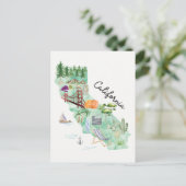 Staat California Postkarte (Stehend Vorderseite)