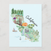 Staat California Postkarte (Vorderseite)