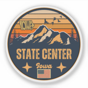 Staat Center, Iowa Aufkleber