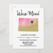 *~* STAAT COLORADO Glitzer Rosa Bewegung Ankündigungspostkarte (Vorne/Hinten)