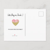 *~* STAAT COLORADO Glitzer Rosa Bewegung Ankündigungspostkarte (Rückseite)