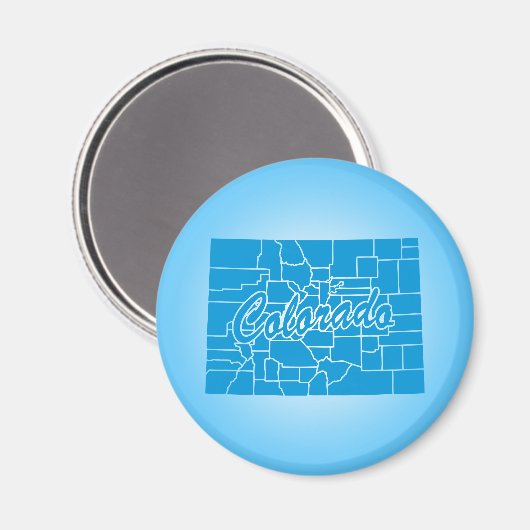 Staat Colorado Magnet (Vorderseite/Rückseite)