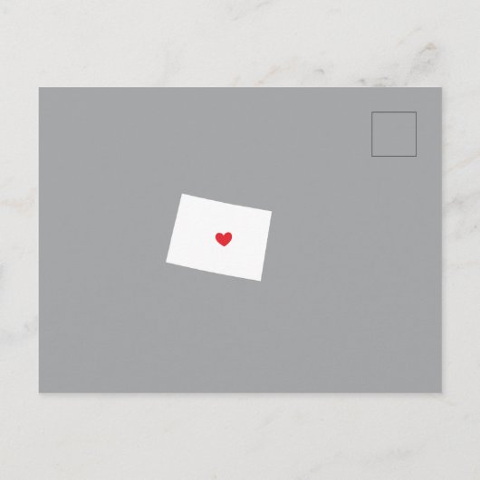 Staat COLORADO Postkarte verschieben (Rückseite)