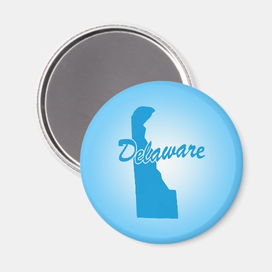 Staat Delaware Magnet (Vorderseite/Rückseite)