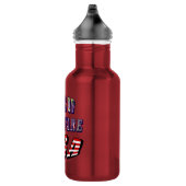 Staat Delaware Picture und USA Flag Text Edelstahlflasche (Rechts)