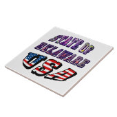 Staat Delaware Picture und USA Flag Text Fliese (Seite)