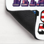 Staat Delaware Picture und USA Flag Text Mousepad (Ecke)