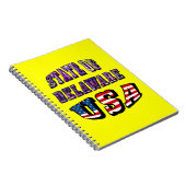 Staat Delaware Picture und USA Flag Text Notizblock (Rechte Seite)