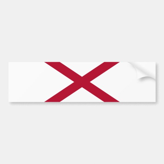 Staat der Alabama-Flagge Autoaufkleber (Vorne)