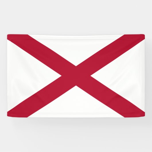 Staat der Alabama-Flagge Banner (Horizontal)