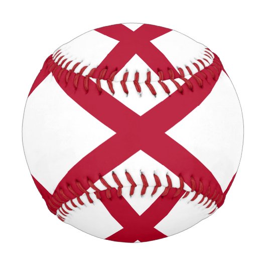 Staat der Alabama-Flagge Baseball (Rückseite)