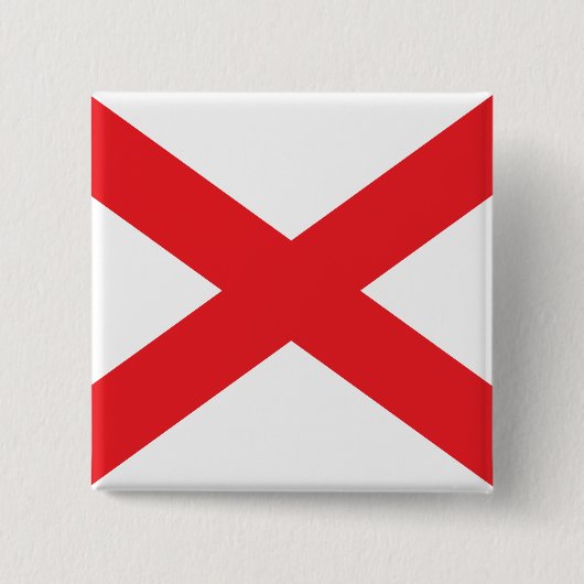 Staat der Alabama-Flagge Button (Vorderseite)