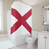 Staat der Alabama-Flagge Duschvorhang (Beispiel)