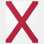 Staat der Alabama-Flagge Fleecedecke (Vorderseite)