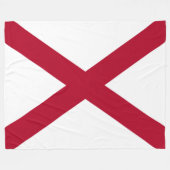 Staat der Alabama-Flagge Fleecedecke (Vorderseite (Horizontal))