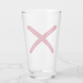 Staat der Alabama-Flagge Glas (Rückseite)