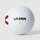 Staat der Alabama-Flagge Golfball (Logo)