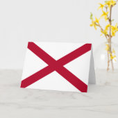 Staat der Alabama-Flagge Karte (Gelbe Blume)