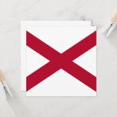 Staat der Alabama-Flagge Karte (Vorderseite/Rückseite Beispiel)