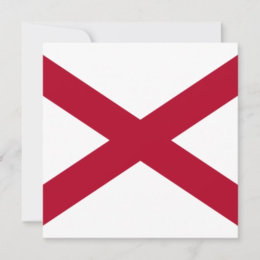 Staat der Alabama-Flagge Karte (Vorderseite)