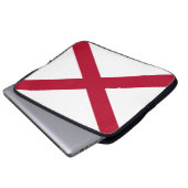 Staat der Alabama-Flagge Laptopschutzhülle (Vorne Knopf)
