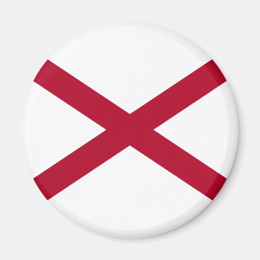 Staat der Alabama-Flagge Magnet (Vorne)