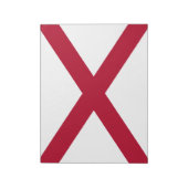 Staat der Alabama-Flagge Notizblock (Rotiert)